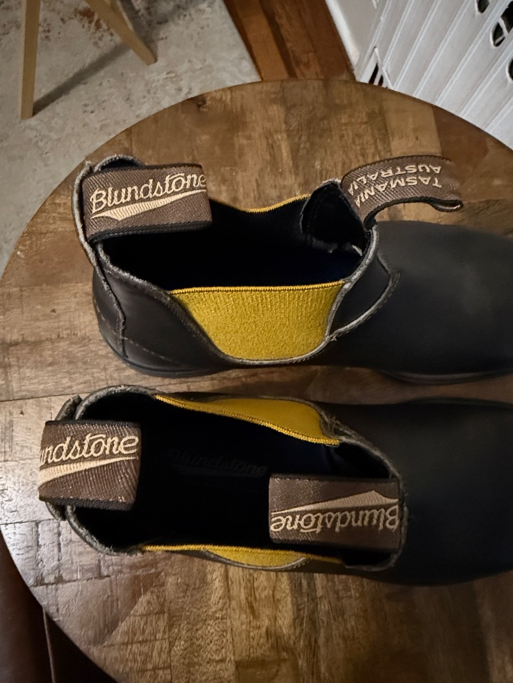 Blundstone 1919 Unisex Mustard Brown Boots 11 - Picture 8 of 14